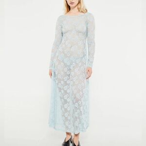 Mr. Larkin Greta Dress in Misty Blue size Medium